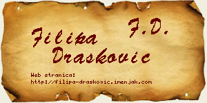 Filipa Drašković vizit kartica